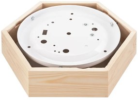 Plafonieră HEX NATURAL 1xE27/60W/230V d. 32 cm pin