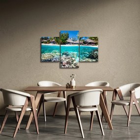 Tablou cu plaja pe insulă tropicală (90x60 cm)