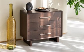 Comodă lemn masiv nuc Cooper, 95 × 42,5 × 78 cm