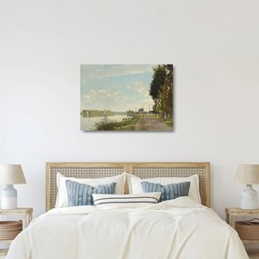 Tablou pe sticlă - Claude Monet, Argenteuil, reproducere (70x50 cm)