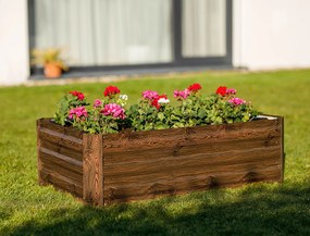 Strat înălţat de grădină, maro, oţel, NONKY TIP 5