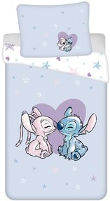 Disney Lilo și Stitch Heart lenjerie de pat 140×200cm, 70×90 cm