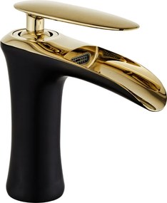 Mexen Lyra baterie chiuvetă, negru/auriu - 745300-75