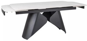 Masa extensibila Armando alb/negru L160-240xl90 cm