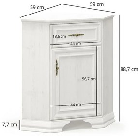 Comodă de colț Incantatos (pin andersen) . 1116886