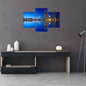 Tablou - Rotterdam nocturn (90x60 cm)