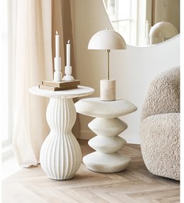 Măsuță auxiliară rotundă din piatră ø 40 cm Newtown – House Nordic