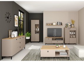 Comodă Demandaron 1 (taupe + stejar silverjack). 1116798