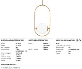 Pendul LUX design modern EVERLEY BIG