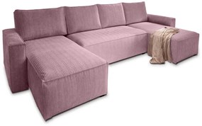 Coltar in forma de U SMART COSARO 295x140 cm, mov deschis