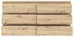 Comodă cu sertare MAO, stejar Artisan