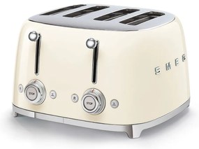 Toaster, nuanța crem, 50's Retro Style P4 2000W - SMEG