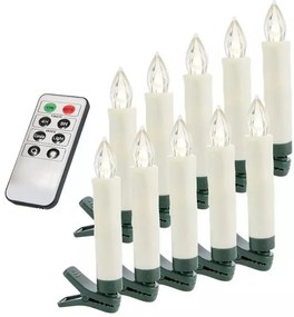 Set de lumanari fara fir cu telecomanda, 30 buc-multicolor