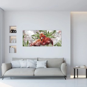 Tablou - Flamingo (120x50 cm)