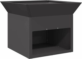 vidaXL Cuptor de foc Negru 50 x 50 x 40 cm Oțel