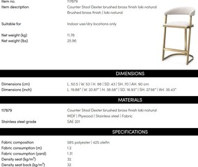 Scaun design LUX Counter Stool Dexter