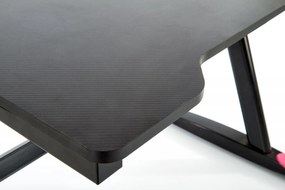 Birou de gaming B40 negru/rosu L100 cm