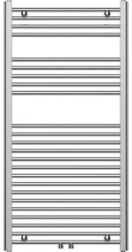 Novaservis - Radiator pentru baie tip scară, drept, crom lucios, 423 W/230 V, 120 x 60 cm