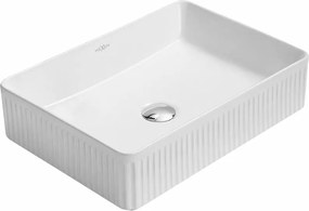Mexen Grovo chiuvetă de blat canelată 50 x 34 cm, albă - 22305000