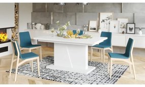 Masă extensibilă de dining NINO albă