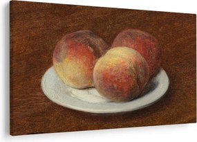 Tablou - Henri Fantin-Latour, Three Peaches on a Plate, reproducere (90x60 cm)