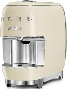 Espressor cu capsule SMEG Lavazza A Modo Mio LM200, 1250 W, 10 bar, 0,9 l, Incalzire rapida, Crem