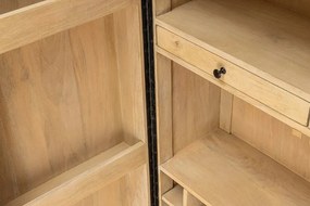 Bufet, Bar cu model optic 3D, Lemn, ART DECO 140cm