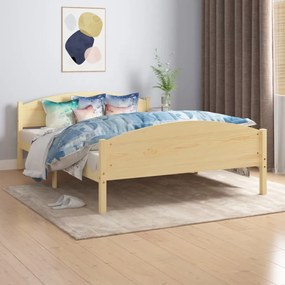 vidaXL Cadru de pat, 160x200 cm, lemn masiv de pin