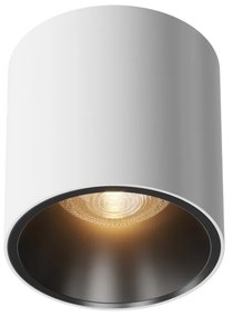 Spot LED aplicat, plafoniera dimabil design tehnic Alfa alb 7cm, 3000K