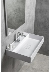 Sapho - Lavoar pentru blat GODIVA, 68 x 44 cm, marmură/alb