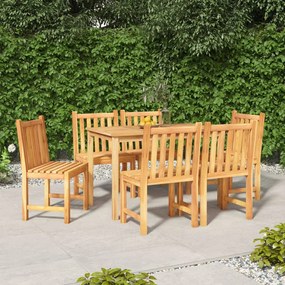 3157149 vidaXL Set mobilier de grădină, 7 piese, lemn masiv de tec