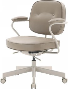 Scaun ergonomic SIHOO L3C Luxury Accent – Șezut culisant, Spătar reglabil, Suport lombar ergonomic, Reclinare 125°, Bază metalică, Rezistent 136 kg, Latte