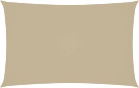 vidaXL Pânză parasolar, bej, 2x5 m, țesătură oxford, dreptunghiular