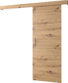Uşă glisantă, stejar artizanal/ stejar artisan/ argintiu, SALDOR 90 1