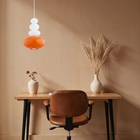 Lustră pe cablu Argon 8822 DIEGO 1xGU10/5W/230V alb/portocaliu