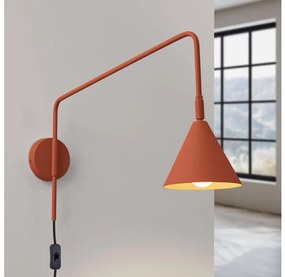 Lampă de perete Sollux SL.1701 NOX 1xE14/10W/230V portocaliu