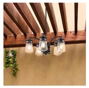 Lustră pe tijă de exterior Kichler KL-LYNDON-5P-AZ LYNDON 5xE27/60W/230V IP44