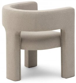 Fotoliu de design bej inchis ALPAH LOOP