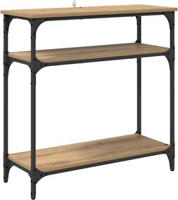vidaXL Masă de consolă Stejar Artizanal 75 x 29 x 75 cm Lemn compozit