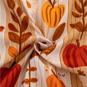 Cearsaf din microfibra PUMPKIN STRIPES colorat 180x200 cm