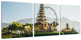 Tabloul Mount Batur (cu ceas) (90x30 cm)