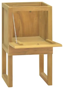 338246 vidaXL Dulap de baie, 45x45x75 cm, lemn masiv de tec