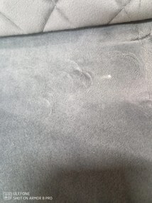 Reducere Scaun gri IRYS Velvet cu picioare negre II. calitate