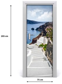 Autocolante pentru usi Ușă autoadeziv pe Santorini Grecia