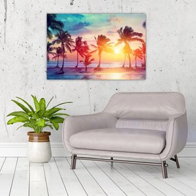 Tablou - Apus de soare tropical (90x60 cm)