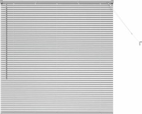 vidaXL Jaluzele venetiene Manual Argintiu 130 x 135 cm Aluminiu