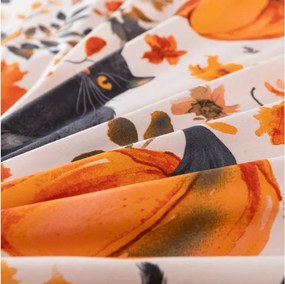 Lenjerie de pat din microfibra CATS AND PUMPKINS colorate Dimensiune lenjerie de pat: 70 x 90 cm | 140 x 200 cm