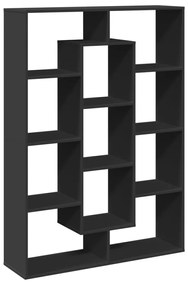 3310299 vidaXL Bibliotecă, negru, 102x29x143 cm, lemn prelucrat