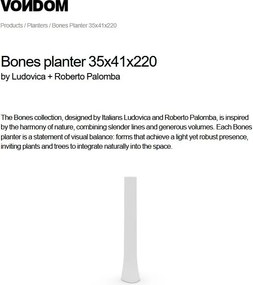 Ghiveci de flori / Vaza design decorativ modern pentru amenajari interioare si exterioare, BONES PLANTER 57001F Vondom