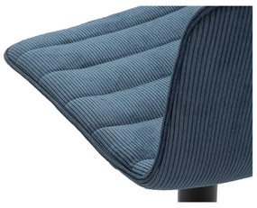 Scaun de bar albastru petrol/negru cu înălțime ajustabilă (înălțime șezut 61 cm) Malia – Mauro Ferretti